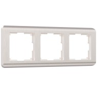 Рамка из пластика на 3 поста Stream перламутровый W0032113