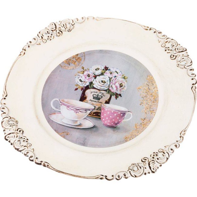 ПОДНОС 106-521 КОЛЛЕКЦИЯ "СТАРИННЫЙ ПРОВАНС" ДИАМЕТР= 36 СМ