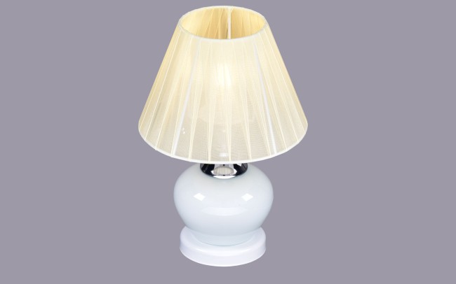 Лампа настольная РС20566 WT+CR/1T