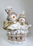 Снеговики с книжками Н-43см,L-36см НФ007