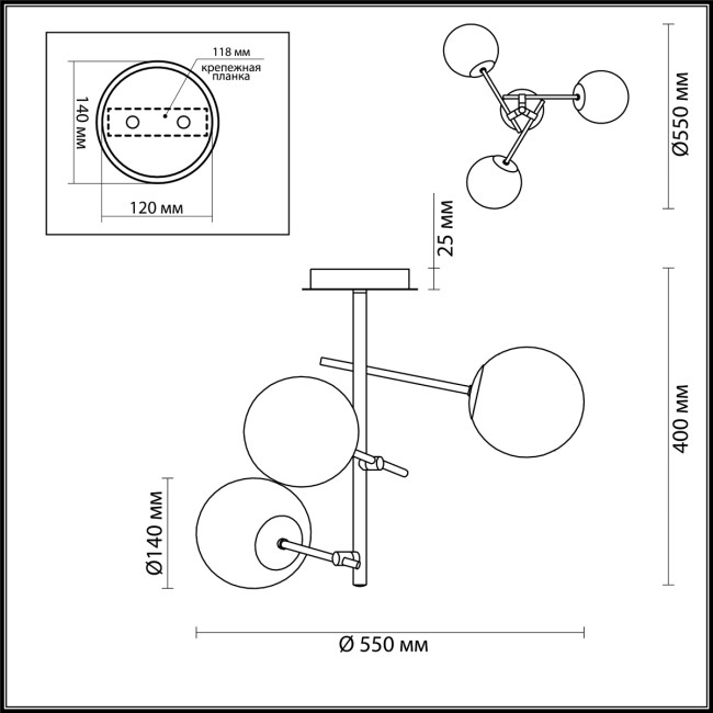 Люстра SIERRA 4454/3C MODERNI LN20 192 хром, разноцветный E14 3*40W 220V Люстра SIERRA 4454/3C MODERNI LN20 192 хром, разноцветный E14 3*40W 220V
