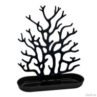 Подставка для украшений 23х30 см с бортиком черная / 126B /696326