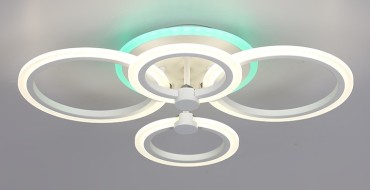 Люстра 3009/2+2 WT+RGB 72W+13W RGB 3000K-6500K Люстра 3009/2+2 WT+RGB 72W+13W RGB 3000K-6500K