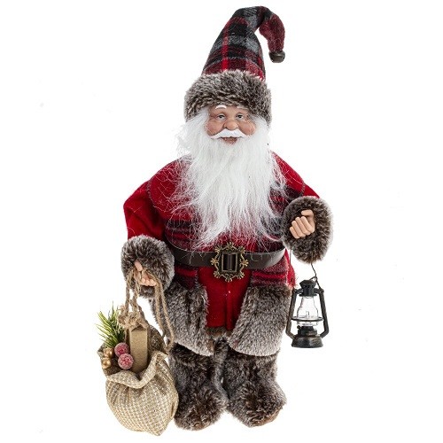 Дед Мороз, L20 W10 H43 см, разм.полк. Lп20 Wп10 Hп30 см 776058