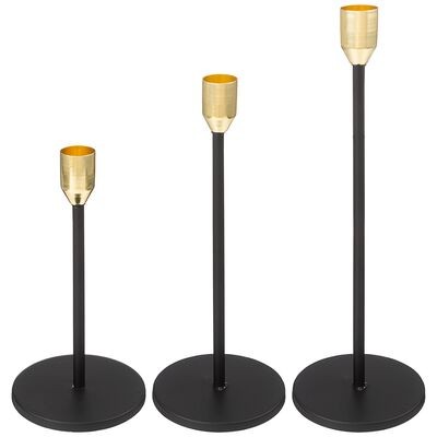 НАБОР ПОДСВЕЧНИКОВ ИЗ 3-х шт. 8*7*18/23,3/28,2 СМ 120-202