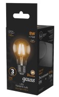 Лампа светодиодная GAUSS шар А60 8W 2700K Е27 102802108