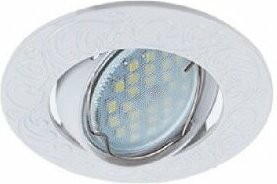 Точечный светильник MR16 DL114A GU5.3 белый встр.литой поворотный FW1604EFF