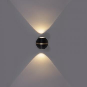 Светильник настенный 86828-9.2-002TLF LED2*3W BK