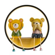 Светильники М 6459-19W Black+Wood