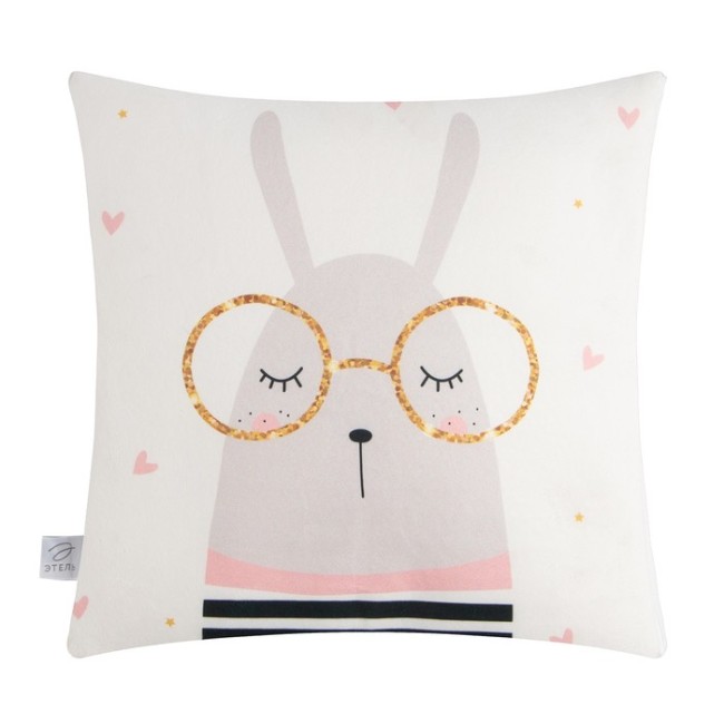 Подушка-плед Этель "Кролик" 9225211 подушка 40*40±3 см, плед 100*150 см 100%п/э, 280 г/м2