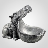 Статуэтка Бегемот серебряная 01203