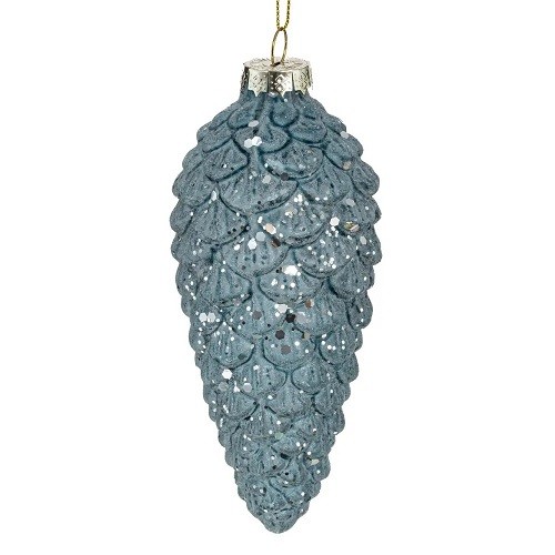 Украшение новогоднее "Шишка", 6*6*15см, стекло 793021
