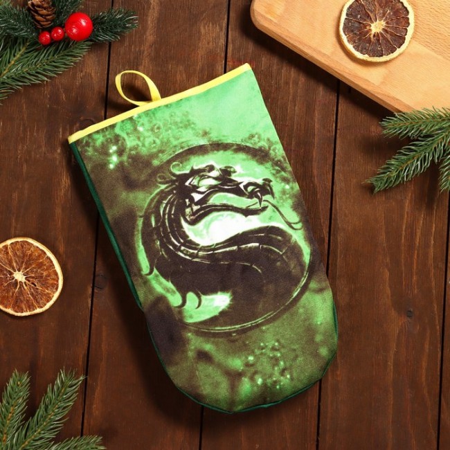 Прихватка - рукавица «Символ года 2024» 27  х 16,5 см, рис. 10 9922579