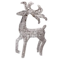 Украш Олень с эл.гирляндой 90 см (сереб) JS16066-90 68937