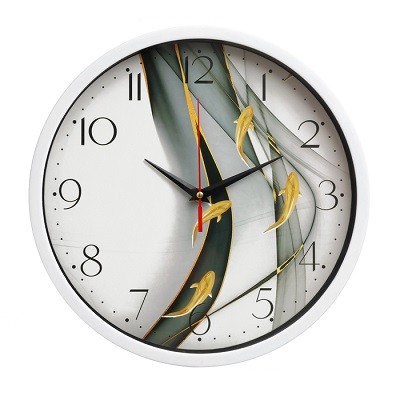 Часы настенные "Рыбки", d-30 см, плавный ход 9865975