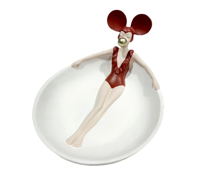 Подставка для украшений "Девушка" 890-096 (красный)