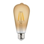 Лампа светодиодная ХОРОЗ 6W 2200K E27 винтаж 001-029-0006