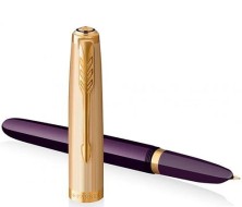 Ручка PARKER перьевая 51 DELUXE PLUM GT 2123516