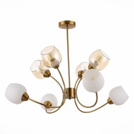 Светильник потолочный SLE1136-302-08 Латунь/Белый, Коньячный