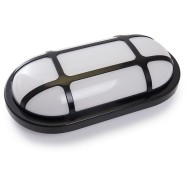 Светильник пылевлагозащ AL3012 15W 1150Lm 4000K в пласт.корпусе IP65 с решеткой,черный 41468