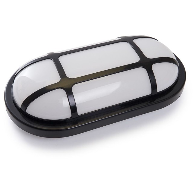 Светильник пылевлагозащ AL3012 15W 1150Lm 4000K в пласт.корпусе IP65 с решеткой,черный 41468