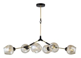 Люстра СФЕРА СВЕТА 39282MD/6 MBK+DAI GOLD Люстра СФЕРА СВЕТА 39282MD/6 MBK+DAI GOLD