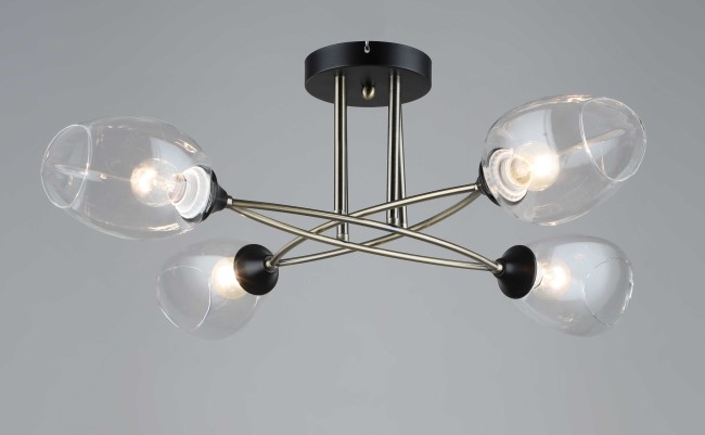 Люстра 5059/4 AB+BK