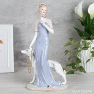 Статуэтка Дама с собакой 37 см / HW-17 /722672