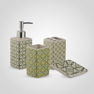 Керамический Набор Аксессуаров для Ванной "Восточный Лейтмотив" светло-зеленый 15600-64зеленый