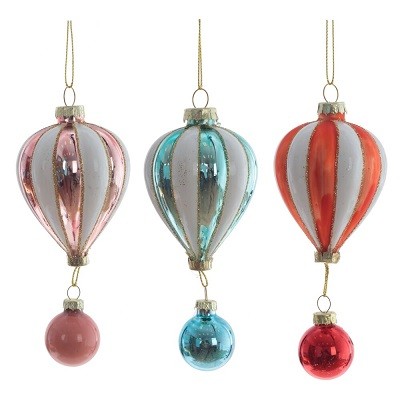 Украшение новогоднее "Воздушный шар", L5,5 W5,5 H14 см 809778