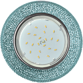 Точечный светильник GX53 H4 LD7069 голубой/хром FB53CMEFB