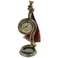 Фигурка декоративная с часами"Змея", L10 W8 H24 см 813234