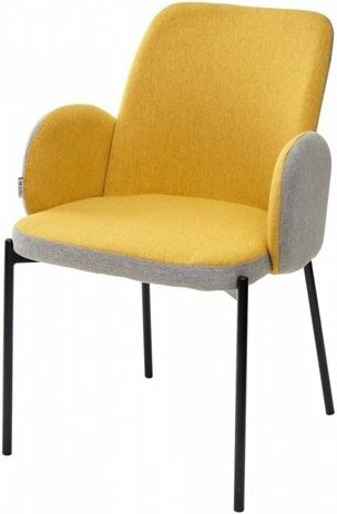 Стул NIKKI М-СИТИ HDC034 цвет VF106/VF120 желтый/серый Стул NIKKI М-СИТИ HDC034 цвет VF106/VF120 желтый/серый