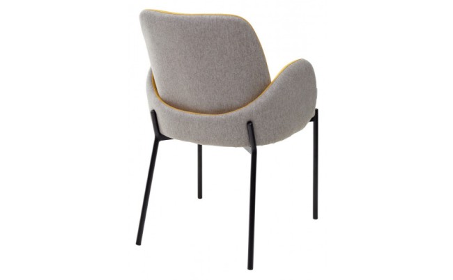 Стул NIKKI М-СИТИ HDC034 цвет VF106/VF120 желтый/серый Стул NIKKI М-СИТИ HDC034 цвет VF106/VF120 желтый/серый