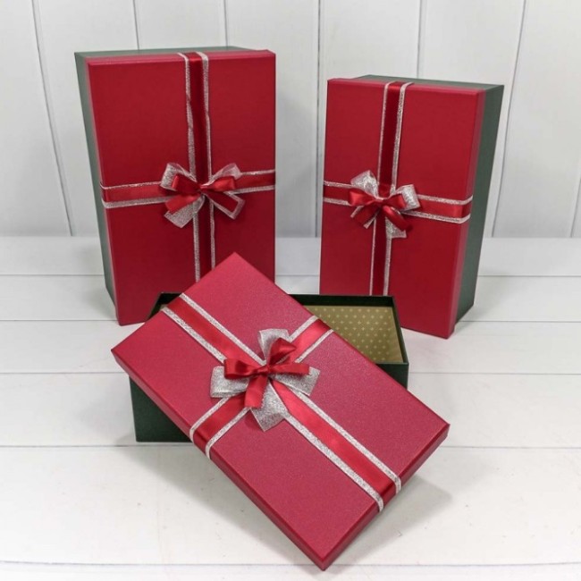 Коробка Прямоугольная Зелёный/Красный 720300-254 большая