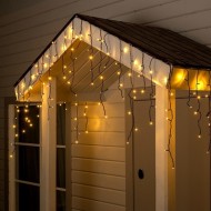 Гирлянда "Бахрома", 4*0,6м, 180 LED, т.белый 1080158