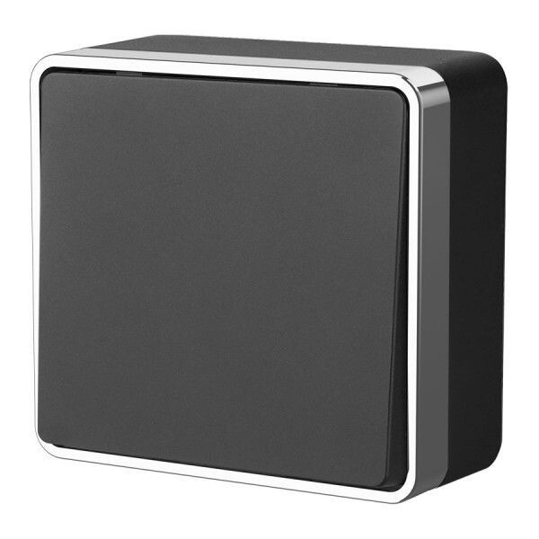 Выключатель одноклавишный Gallant черный/хром W5010035 Выключатель одноклавишный Gallant черный/хром W5010035