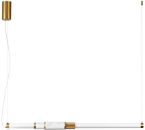 Подвесной светильник 4359/14L MIDCENT ODL24 бел мрам/антич. бронз/металл/акрил 14W 3000K 220V MARMI