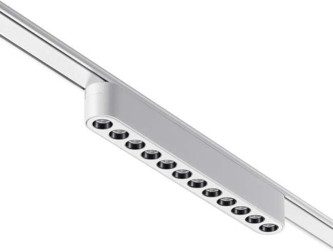 Трековый светильник для низковольтного шинопровода 359077 SHINO NT23 047 белый IP20 LED 12W 48V 4000