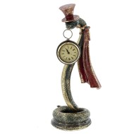Фигурка декоративная с часами"Змея", L15,5 W14 H35 см 813237