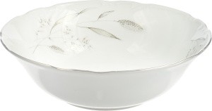 Салатник 25 см; "Constance", декор "Серебряные колосья, отводка платина" БТФ0749