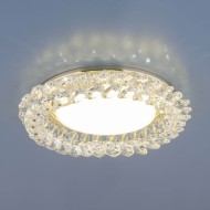 Точечный светильник ЭС 1063, GX53. золото/прозрач