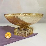 Фруктовница 27,5см на ножке Стекло 200-127