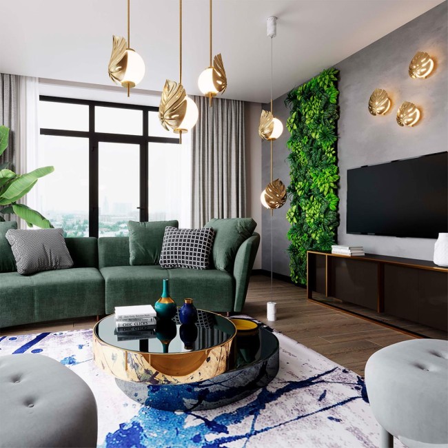 Натяжной торшер 4864/2FC MODERN ODL_EX22 81 золотистый/белый/стекло E14 2*40W JUNGLE