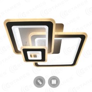 Управляемый светодиодный светильник TRIPLEX SQUARE 124W 3S-APP-596x596x146-WHITE/WHITE-220-IP20