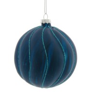 Украшение новогоднее "Шар", 10см,  стекло 764683