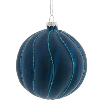 Украшение новогоднее "Шар", 10см,  стекло 764683