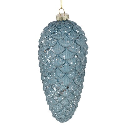 Украшение новогоднее "Шишка", 7*7*17см, стекло 793022