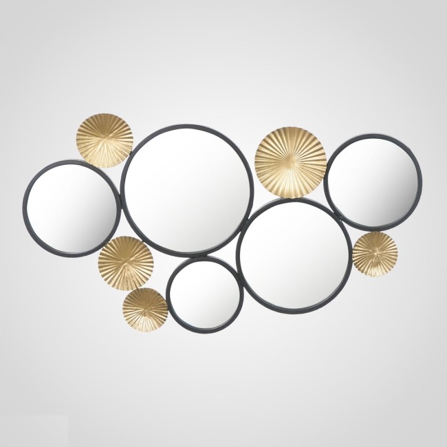 Интерьерное Металлическое Панно с Зеркалами 43x78 см. SP20TW154