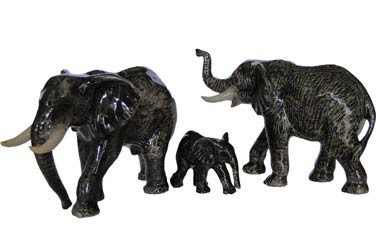 Африканские Слоны семья 3 шт. 3,5+10 см M146